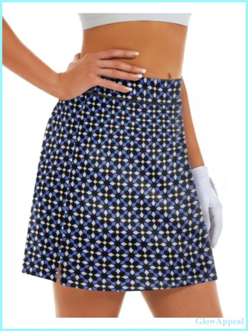 Women's High Waist Athletic Skort with Pockets 17"